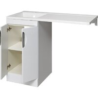  Runo Тумба с умывальником Лира 45 + Гамма 105 лайт с правым крылом (напольная, белый) - Превью изображения №6 — Интернет-магазин ПроЗаказ