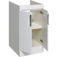  Runo Тумба с умывальником Лира 45 + Гамма 105 лайт с правым крылом (напольная, белый) - Превью изображения №4 — Интернет-магазин ПроЗаказ