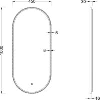  Roxen Зеркало Grown 510200-100GM 45x100 - Превью изображения №6 — Интернет-магазин ПроЗаказ