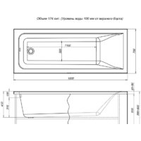 Ванна Aquanet Bright 180x70 - Превью изображения №5 — Интернет-магазин ПроЗаказ