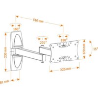 Кронштейн для телевизора Holder LCDS-5064 - Превью изображения №2 — Интернет-магазин ПроЗаказ