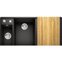 Кухонная мойка Blanco Axia III 6 S-F (разделочная доска из ясеня, черный) 525853 - Превью изображения №2 — Интернет-магазин ПроЗаказ