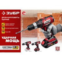 Дрель-шуруповерт Зубр Мастер ДШУ-185-22 (с 2-мя АКБ, кейс) - Превью изображения №9 — Интернет-магазин ПроЗаказ