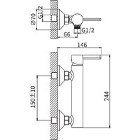 Смеситель Lauter Velvet 21СК9696С - Превью изображения №2 — Интернет-магазин ПроЗаказ