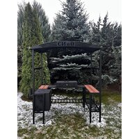 Мангал для дачи Станкоинструмент Царский (кованый с печью и дымоходом) - Превью изображения №5 — Интернет-магазин ПроЗаказ