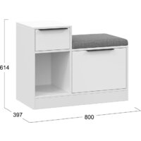 Банкетка Трия Агата комбинированная (белый) - Превью изображения №2 — Интернет-магазин ПроЗаказ