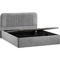 Кровать Трия Тиффани Тип 1 c ПМ и заглушиной 160x200 (микровелюр Wellmart Silver) - Превью изображения №3 — Интернет-магазин ПроЗаказ