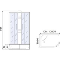 Душевая кабина Мономах XL Б/К 100/80/44 МЗ L - Превью изображения №10 — Интернет-магазин ПроЗаказ