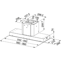 Кухонная вытяжка Franke FMY 608 BI WH 110.0456.721 - Превью изображения №2 — Интернет-магазин ПроЗаказ