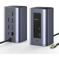 Док-станция Baseus Nomos NU1 Air Win 12-in-1 Docking Station B00568103813-00 - Превью изображения №6 — Интернет-магазин ПроЗаказ