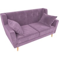 Диван Лига диванов Брайтон 281 2-х местная 108927 (микровельвет, сиреневый) - Превью изображения №3 — Интернет-магазин ПроЗаказ