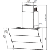 Кухонная вытяжка LEX RIO GS 600 (белый) - Превью изображения №2 — Интернет-магазин ПроЗаказ