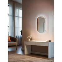 Зеркало с подсветкой  EMZE 45x77 LED.UV.45.77.BEL (белый с УФ-окантовкой и подсветкой) - Превью изображения №7 — Интернет-магазин ПроЗаказ