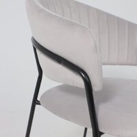 Стул с подлокотниками Алвест AV 433 (светло-серый бархат H-09/черный) - Превью изображения №12 — Интернет-магазин ПроЗаказ