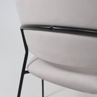 Стул с подлокотниками Алвест AV 433 (светло-серый бархат H-09/черный) - Превью изображения №15 — Интернет-магазин ПроЗаказ