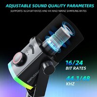 Проводной микрофон FIFINE AM8PROTW (белый) - Превью изображения №5 — Интернет-магазин ПроЗаказ