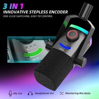 Проводной микрофон FIFINE AM8PROTW (белый) - Превью изображения №4 — Интернет-магазин ПроЗаказ