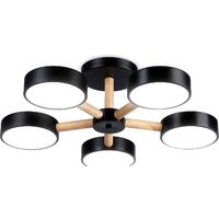Припотолочная люстра Ambrella light FL4828/5 BK - Превью изображения №2 — Интернет-магазин ПроЗаказ