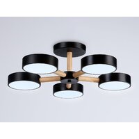 Припотолочная люстра Ambrella light FL4828/5 BK - Превью изображения №3 — Интернет-магазин ПроЗаказ