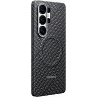 Чехол для телефона Samsung Carbon Magnet Case для Samsung Galaxy S26 Ultra (темно-серый) - Превью изображения №4 — Интернет-магазин ПроЗаказ