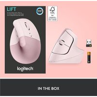 Вертикальная мышь Logitech Lift (розовый) - Превью изображения №7 — Интернет-магазин ПроЗаказ