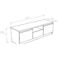 Тумба НК-Мебель Ларго 71160298 (белый) - Превью изображения №2 — Интернет-магазин ПроЗаказ