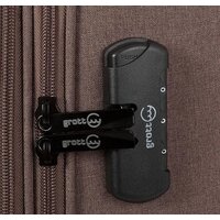 Чемодан-спиннер Grott 338-1001/3-20 (коричневый) - Превью изображения №8 — Интернет-магазин ПроЗаказ