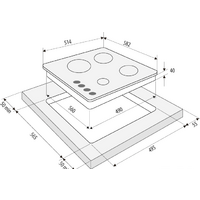 Варочная панель Krona Alma 60 BL - Превью изображения №3 — Интернет-магазин ПроЗаказ