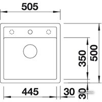 Кухонная мойка Blanco Dalago 5-F 525872 (черный) - Превью изображения №2 — Интернет-магазин ПроЗаказ