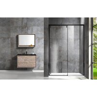 Душевая дверь Vincea Lugano VDS-1L130CLB-1 (черный/прозрачное) - Превью изображения №2 — Интернет-магазин ПроЗаказ