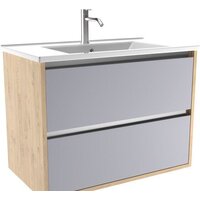 ЗОВ Тумба с умывальником Парма 90 P90LC0MSMC1A-OL90 (сталь/каштан)