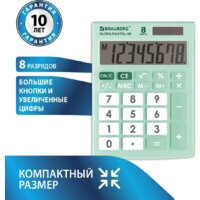 Бухгалтерский калькулятор BRAUBERG Ultra Pastel-08-LG 250515 (мятный) - Превью изображения №6 — Интернет-магазин ПроЗаказ