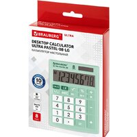 Бухгалтерский калькулятор BRAUBERG Ultra Pastel-08-LG 250515 (мятный) - Превью изображения №9 — Интернет-магазин ПроЗаказ