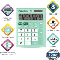 Бухгалтерский калькулятор BRAUBERG Ultra Pastel-08-LG 250515 (мятный) - Превью изображения №5 — Интернет-магазин ПроЗаказ