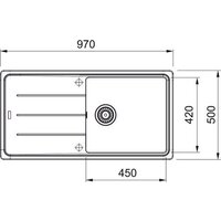 Кухонная мойка Franke Basis BFG 611-97 114.0676.287 (капучино) - Превью изображения №2 — Интернет-магазин ПроЗаказ