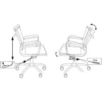 Офисное кресло Бюрократ CH-993-Low/Brown - Превью изображения №4 — Интернет-магазин ПроЗаказ