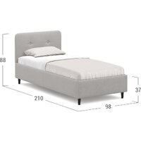 Кровать Moon Family 1253 К004724 90x200 - Превью изображения №8 — Интернет-магазин ПроЗаказ