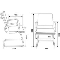Офисный стул Бюрократ CH-993-LOW-V/M01 (черный) - Превью изображения №5 — Интернет-магазин ПроЗаказ