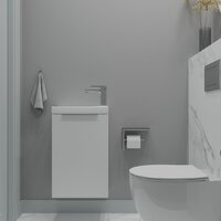  ЗОВ Тумба под умывальник Монови Слим 40 S40LW0LW9268 (белый матовый) - Превью изображения №2 — Интернет-магазин ПроЗаказ