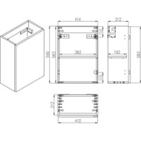  ЗОВ Тумба под умывальник Монови Слим 40 S40LW0LW9268 (белый матовый) - Превью изображения №5 — Интернет-магазин ПроЗаказ