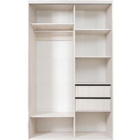 Шкаф-купе Рэйгрупп 138450 YYX Elgon РГ-05.02 (ясень снежный/ясень снежный/хром) - Превью изображения №2 — Интернет-магазин ПроЗаказ