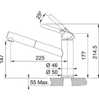 Смеситель Franke Orbit Pull Out 115.0623.057 (хром/оникс) - Превью изображения №2 — Интернет-магазин ПроЗаказ