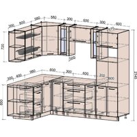 Готовая кухня Интерлиния Мила Деко 1.68x2.4 LV (керамика/керамика/опал светлый) - Превью изображения №8 — Интернет-магазин ПроЗаказ