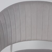 Стул с подлокотниками Алвест AV 433 (светло-серый бархат H-09/белый) - Превью изображения №12 — Интернет-магазин ПроЗаказ