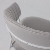 Стул с подлокотниками Алвест AV 433 (светло-серый бархат H-09/белый) - Превью изображения №14 — Интернет-магазин ПроЗаказ