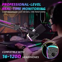 Проводной микрофон FIFINE AM8PROT (черный) - Превью изображения №8 — Интернет-магазин ПроЗаказ