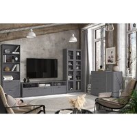Тумба Anrex Skagen RTV 3S3N (графит) - Превью изображения №3 — Интернет-магазин ПроЗаказ