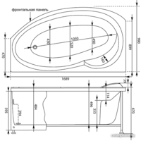 Ванна Aquanet Jersey 170x90 L - Превью изображения №4 — Интернет-магазин ПроЗаказ