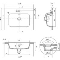 Умывальник Lauter Alton 61 (керамический) - Превью изображения №4 — Интернет-магазин ПроЗаказ