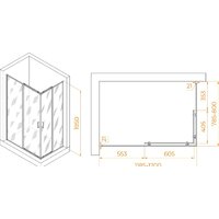 Душевой уголок RGW PA-040B 3508104082-14 80x120 (черный/прозрачное стекло) - Превью изображения №2 — Интернет-магазин ПроЗаказ